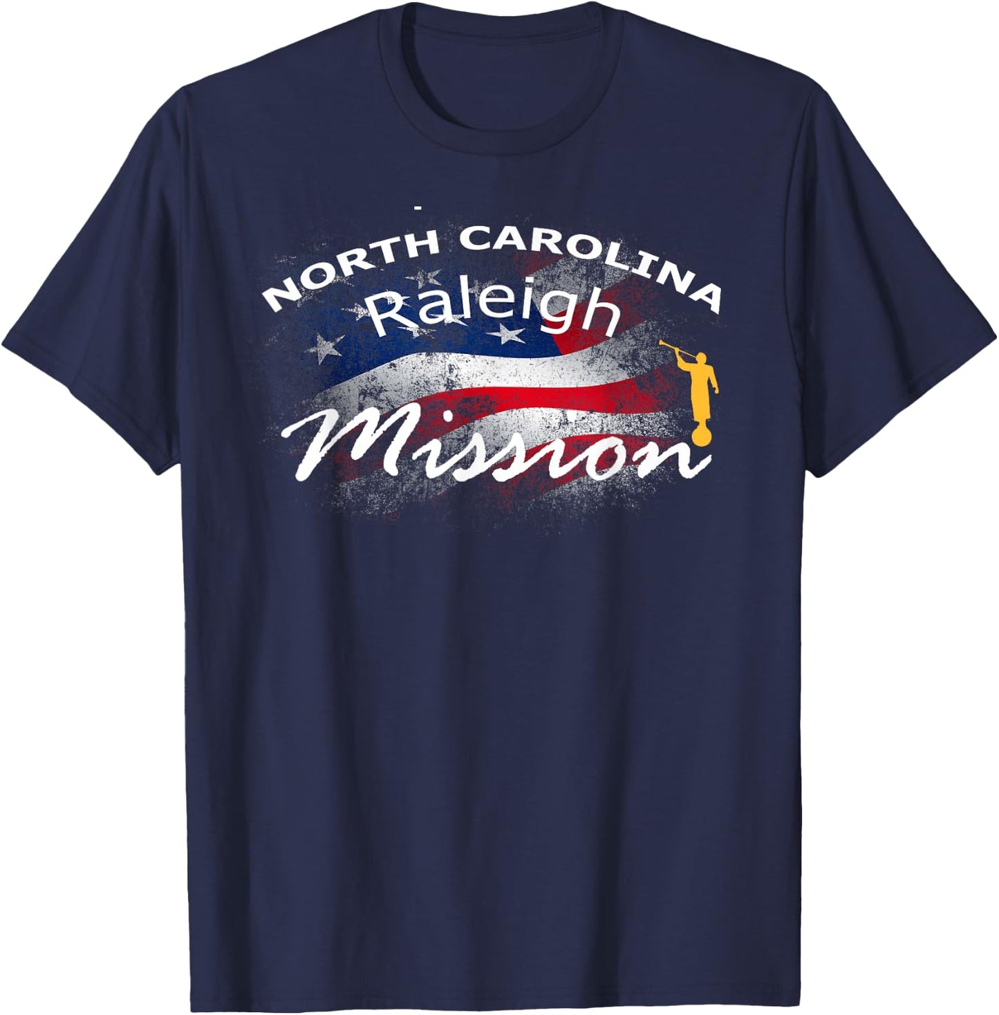 North Carolina Raleigh Mormon LDS Mission Missionary Gift T-Shirt - T-Shirt | Navy