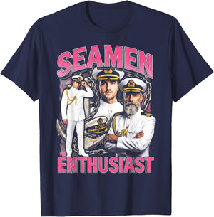 Seaman Cringe Embarrassing Funny Meme Adult Humor Unwearable T-Shirt - T-Shirt | Navy