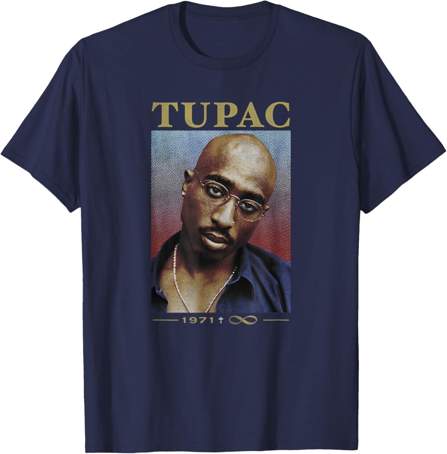 Tupac 71/96 T-Shirt - T-Shirt | Navy
