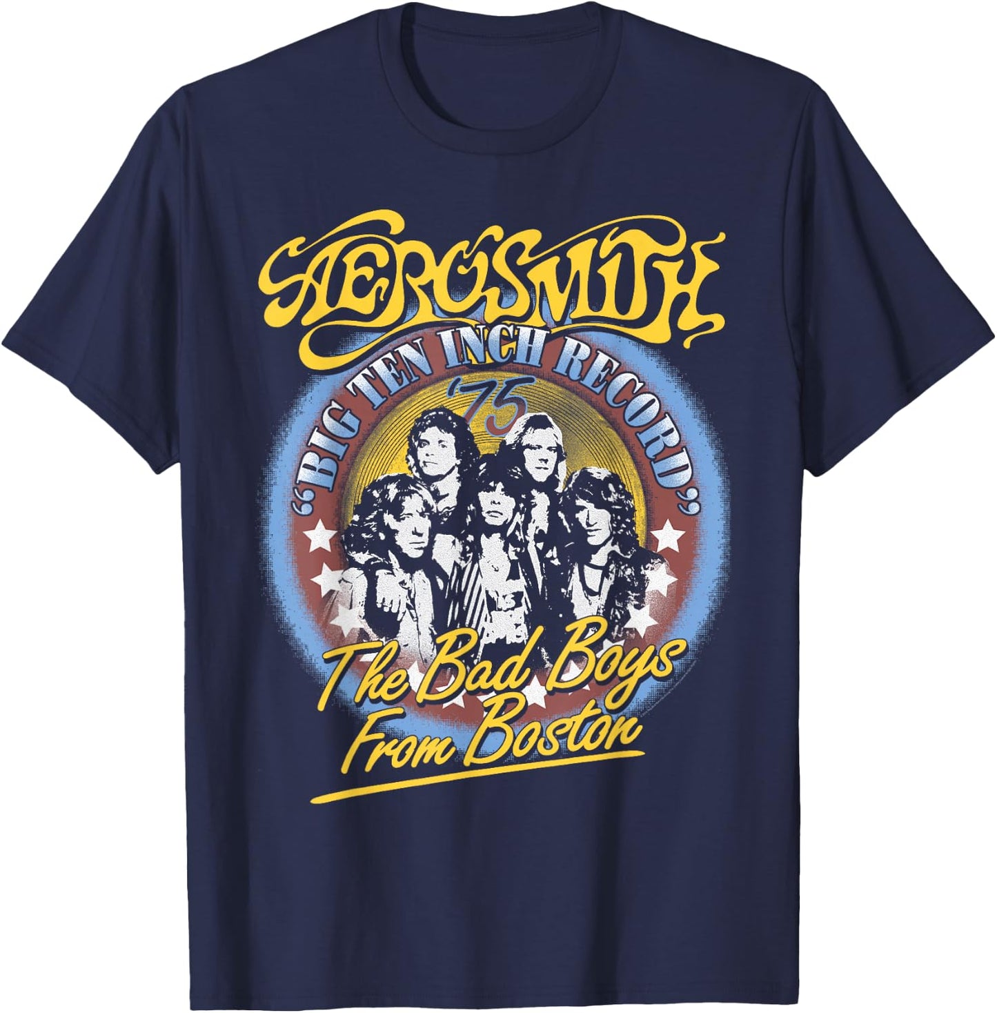 Aerosmith - The Bad Boys From Boston T-Shirt - T-Shirt | Navy