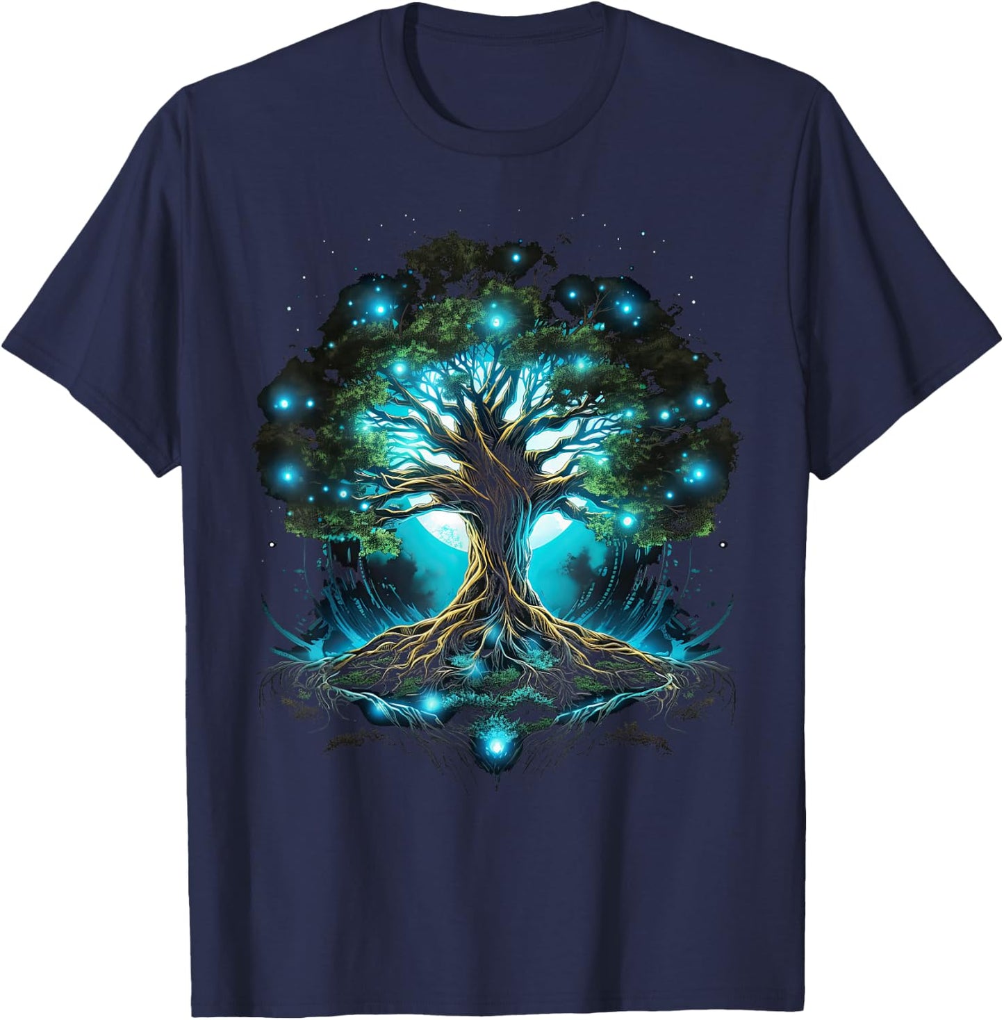 Tree of Life Viking Midgard Thor Walhalla , black T-Shirt - T-Shirt | Navy