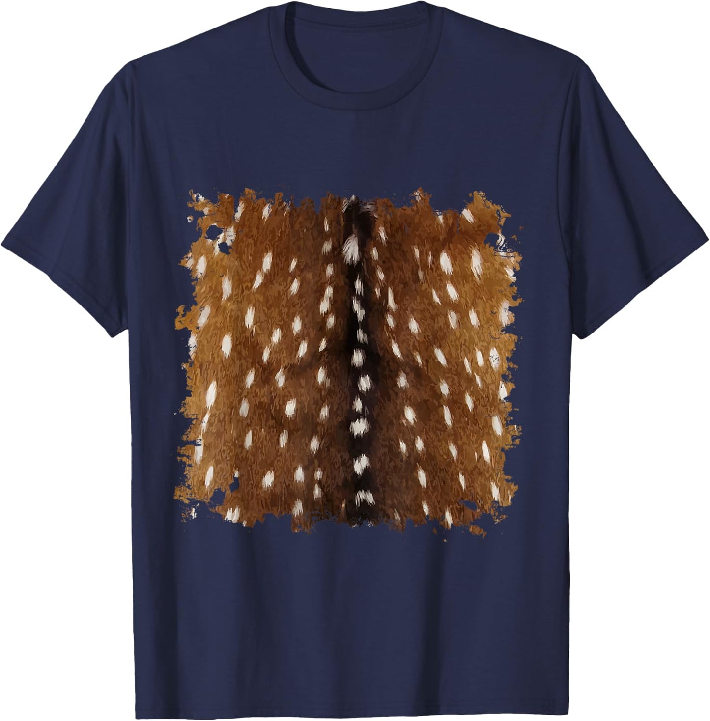 Exotic Axis Deer Hide Print T-Shirt - T-Shirt | Navy