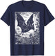 Medieval Bat | Gothic Pastel Goth Witch Dark Academia T-Shirt - T-Shirt | Navy