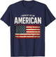 I Identify as an American No Identity Politics USA T-Shirt - T-Shirt | Navy