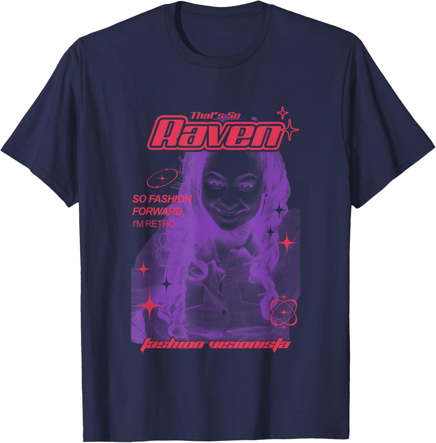 Disney That's So Raven Fashion Visionista Retro Poster T-Shirt - T-Shirt | Navy