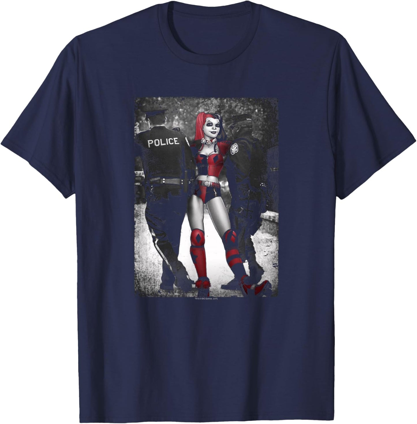 Batman Harley Quinn Arrest T-Shirt - T-Shirt | Navy