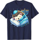 Pretty Sleepy Jewish Pyjamas Hedgehog Hanukkah , Black, S T-Shirt - T-Shirt | Navy