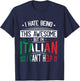 Italian Roots Outfit Funny Italy Heritage Men Women T-Shirt - T-Shirt | Navy