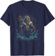 Greek Poseidon Ancient Greece , black T-Shirt - T-Shirt | Navy