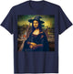 The mona lisa witch, mona lisa art halloween T-Shirt - T-Shirt | Navy