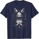 Creepy Dark Bunny Nun Horror Gothic Unholy Aesthetic Demon T-Shirt - T-Shirt | Navy