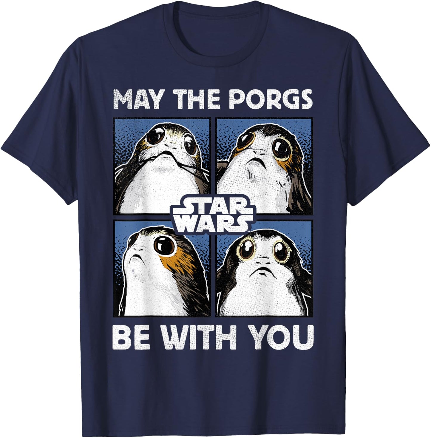 Star Wars May The Porgs Be With You T-Shirt - T-Shirt | Navy