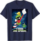 Looney Tunes Marvin & Instant Martian Need Space Poster T-Shirt - T-Shirt | Navy