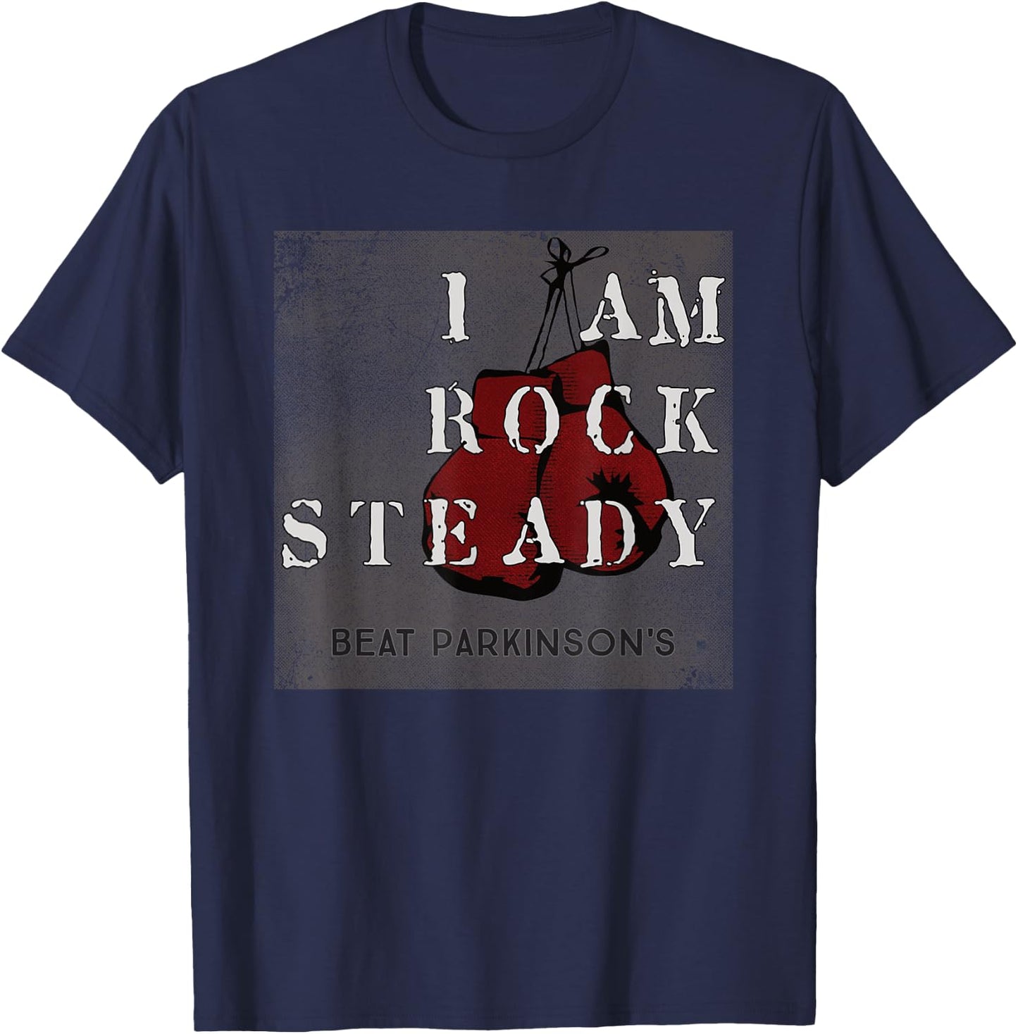 Rock Steady Boxing Parkinson's T-Shirt - T-Shirt | Navy
