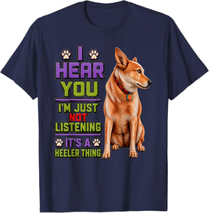 Red Heeler Farm Dog Sunset Australian Cattle Dog Shirt T-Shirt - T-Shirt | Navy