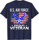 U.S Air Force Proud Veteran with American Flag Gift Veteran T-Shirt - T-Shirt | Navy