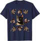 Tortie Cat Tortoiseshell Overload Multi Cat T-Shirt - T-Shirt | Navy
