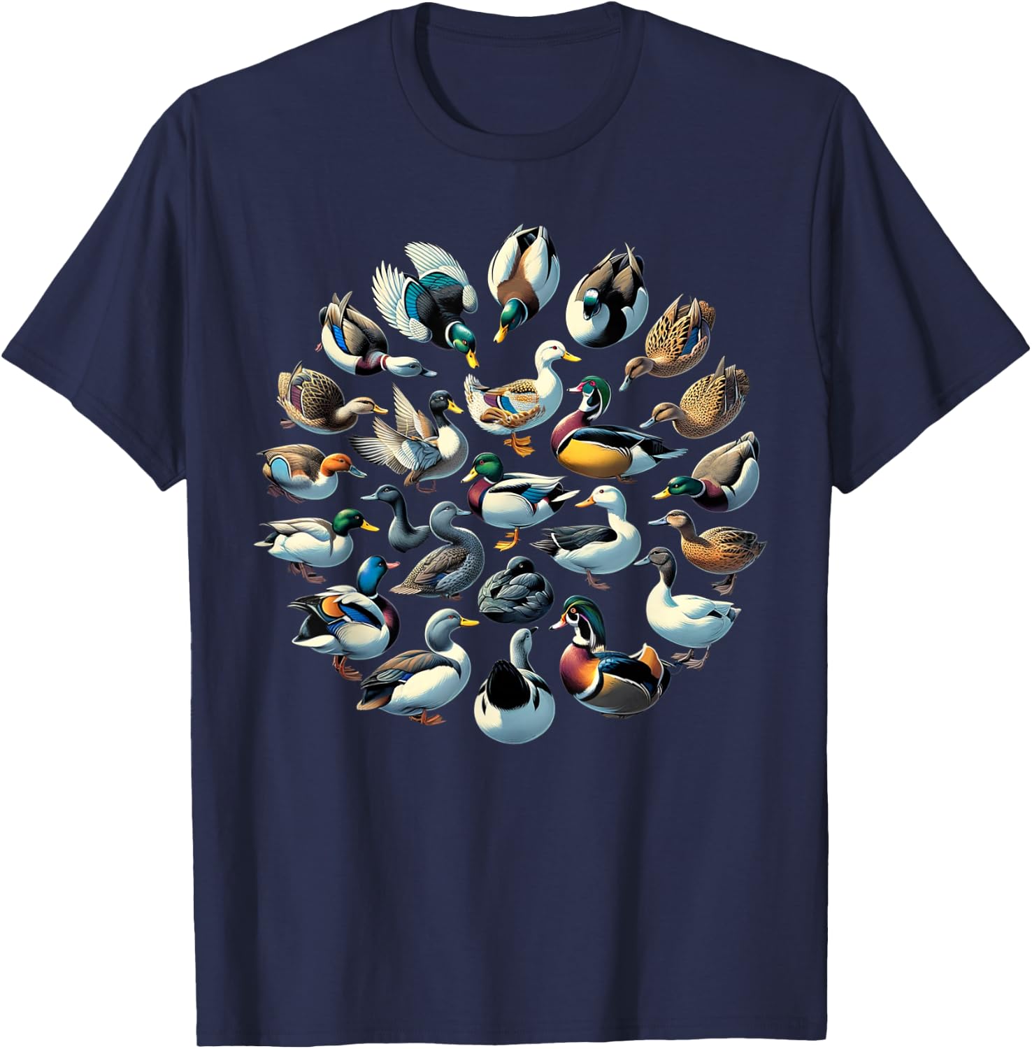Types Of Duck Shirt for Ducks Lovers Women Kids Girls T-Shirt - T-Shirt | Navy