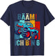 6 Jahre Junge Geburtstag Sechs Monster Truck BÄÄM! ICH BIN 6 T-Shirt - T-Shirt | Navy