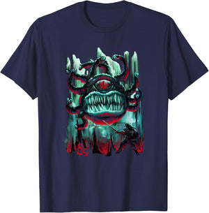 Dungeons & Dragons Wizards of the Coast Painted Beholder T-Shirt - T-Shirt | Navy