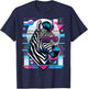 and Kids Vintage Retro Zebra Lover T-Shirt - T-Shirt | Navy