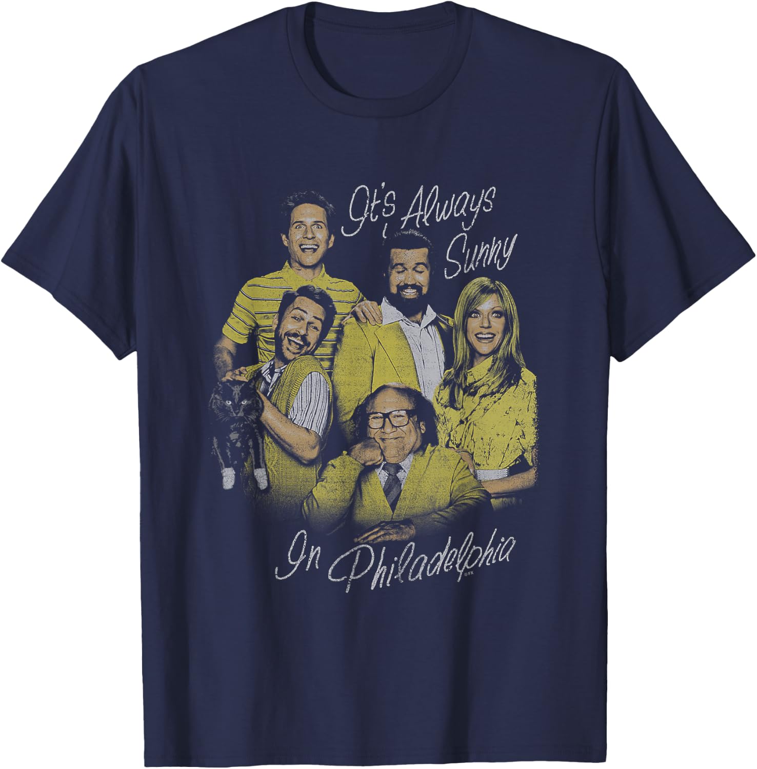 It's Always Sunny In Philadelphia The Gang's All Here T-Shirt - T-Shirt | Navy