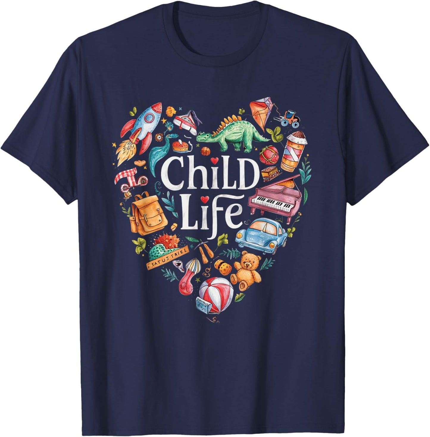 Child Life Specialist Play Therapy Intern T-Shirt - T-Shirt | Navy
