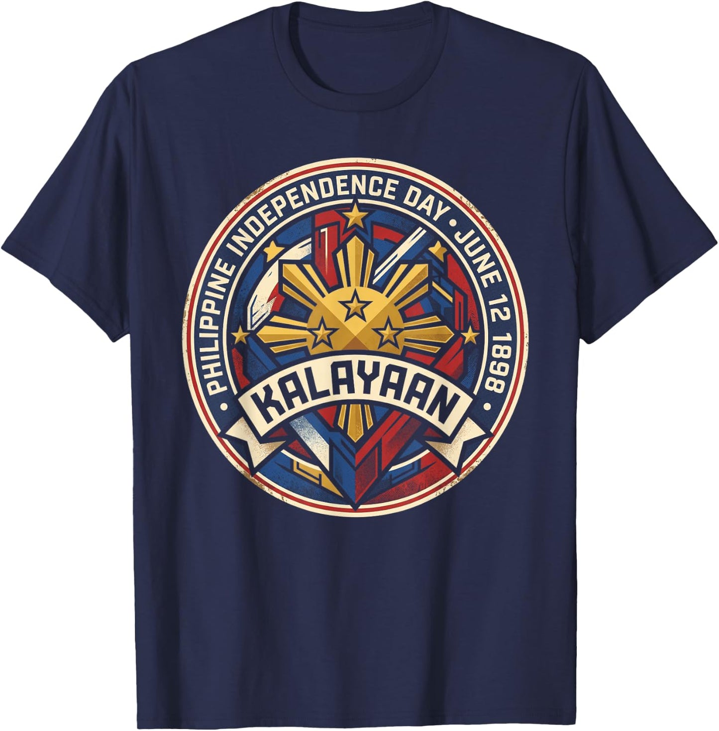 Kalayaan Philippine Independence Day June 12 T-Shirt - T-Shirt | Navy