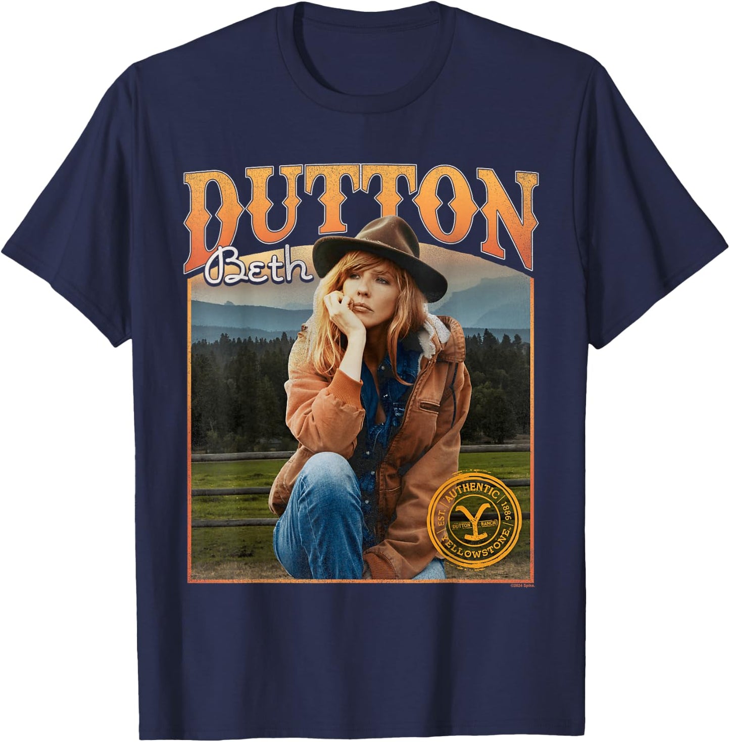 Yellowstone Beth Dutton Thoughts , Black, S T-Shirt - T-Shirt | Navy