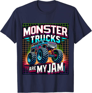 Monster Trucks are my Jam T-Shirt - T-Shirt | Navy