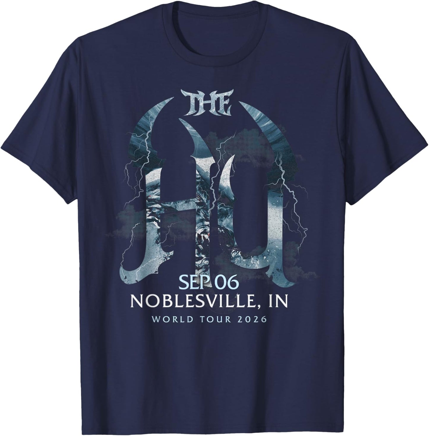 The Hu Warrior Chant Noblesville T-Shirt - T-Shirt | Navy