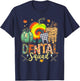Funny Thanksgiving Autumn Dental Squad Dental Assistant Fall T-Shirt - T-Shirt | Navy
