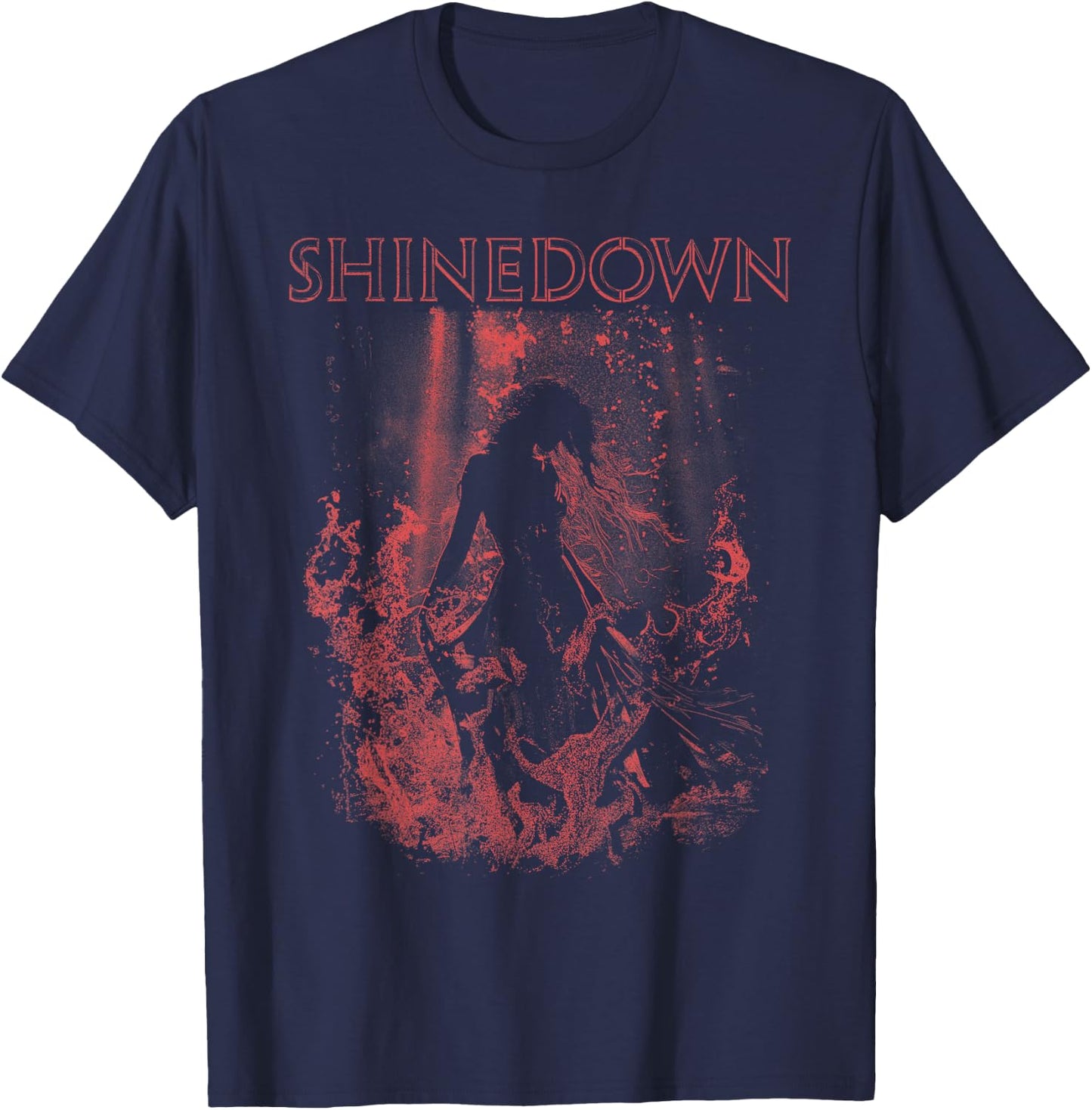 Shinedown Devil Lyric T-Shirt - T-Shirt | Navy