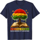 Juneteenth Women Remembering My Ancestors Book Tree T-Shirt - T-Shirt | Navy