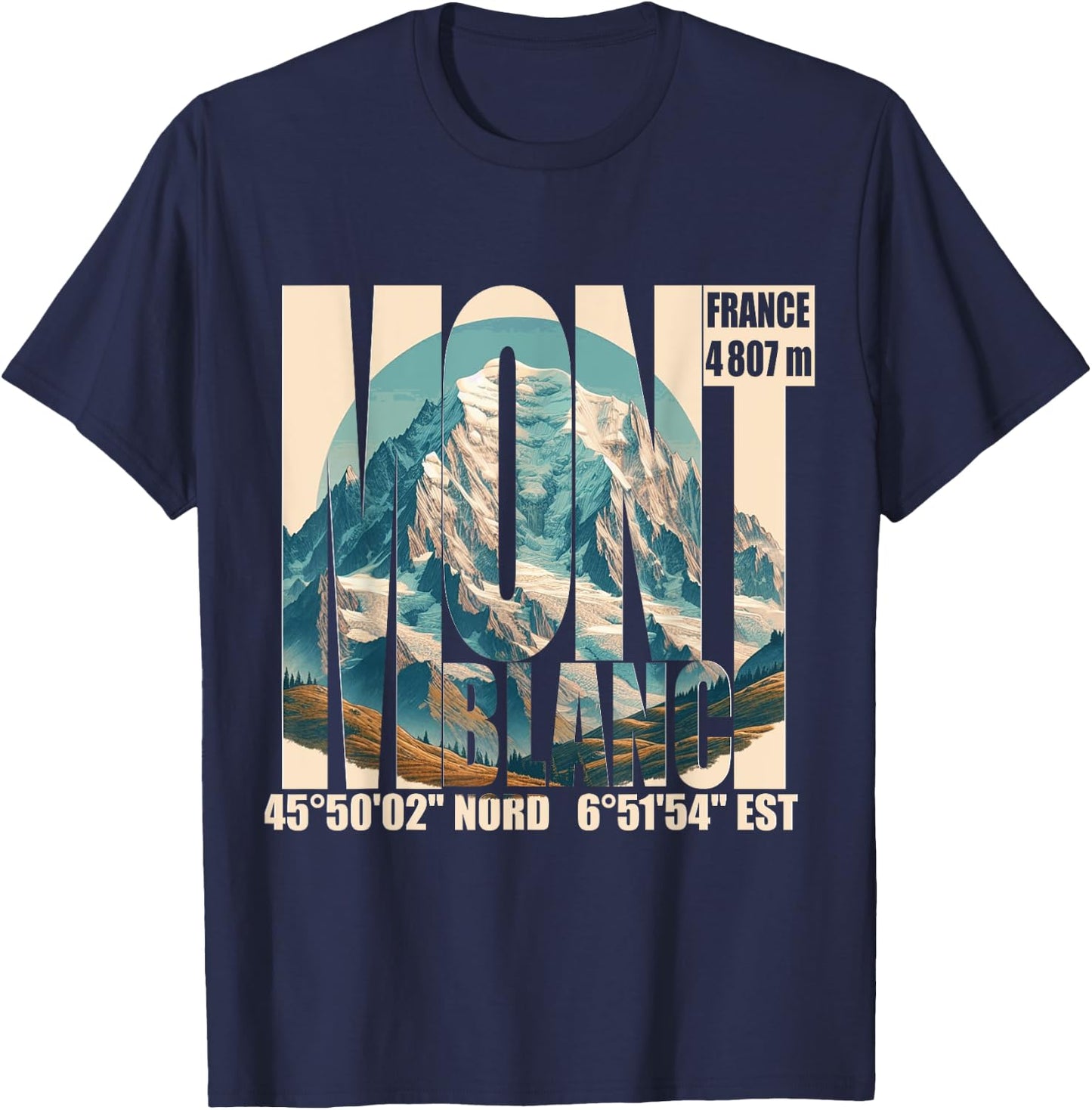 Le Mont Blanc T-Shirt - T-Shirt | Navy