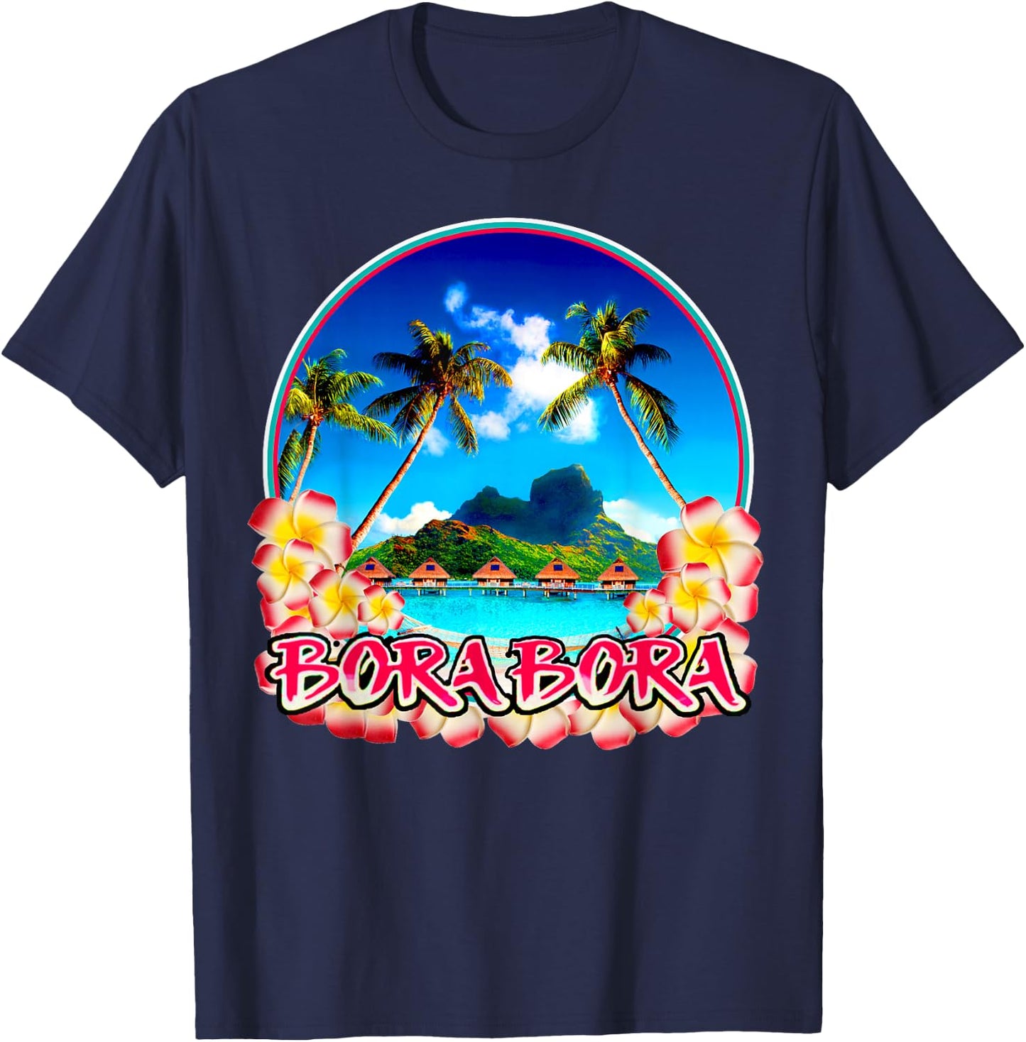 Bora Bora Polynesian Islands Polynesia South Pacific T-Shirt - T-Shirt | Navy