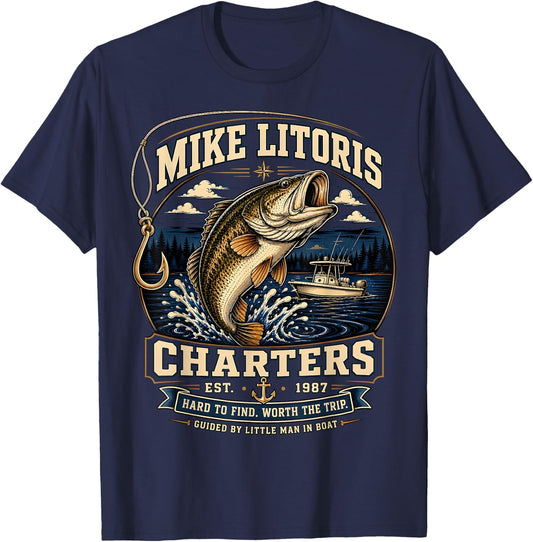 Mike Litoris Funny Adult Humor Innuendo Joke Gag Gifts T-Shirt - T-Shirt | Navy