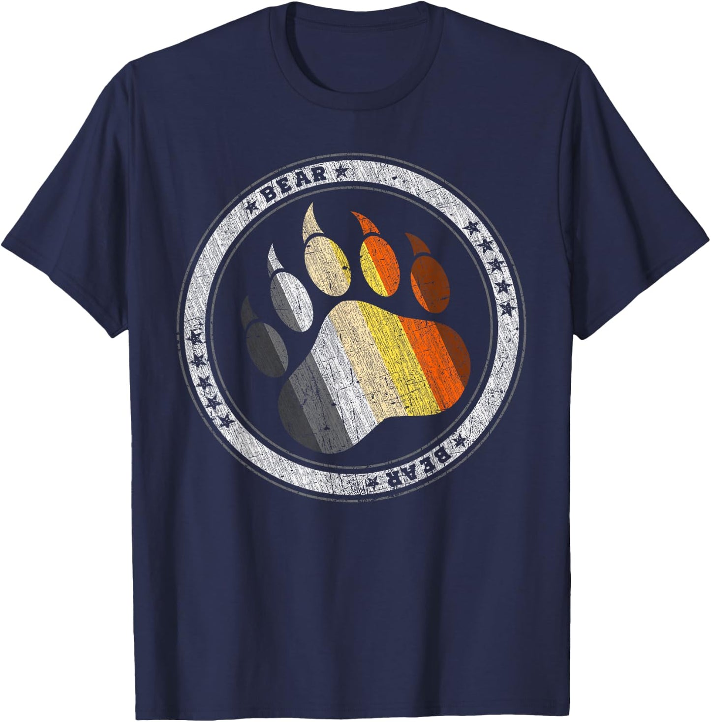 Bärentatze, Bear Community, Bär Gemeinschaft Gay Pride Bear T-Shirt - T-Shirt | Navy