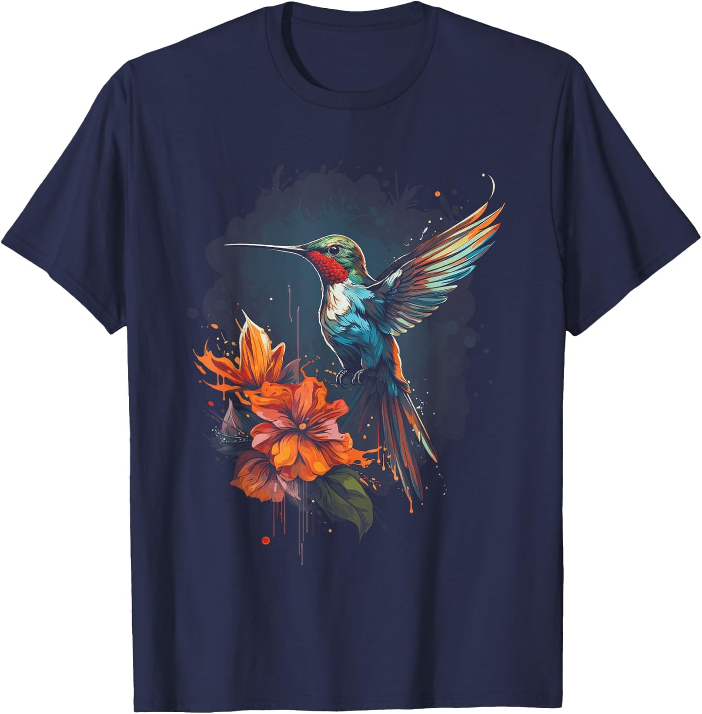 Hummingbird Animal Bird lover T-Shirt - T-Shirt | Navy