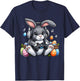 Video Games Easter Day Bunny Rabbit Gaming Men Women Kids T-Shirt - T-Shirt | Navy