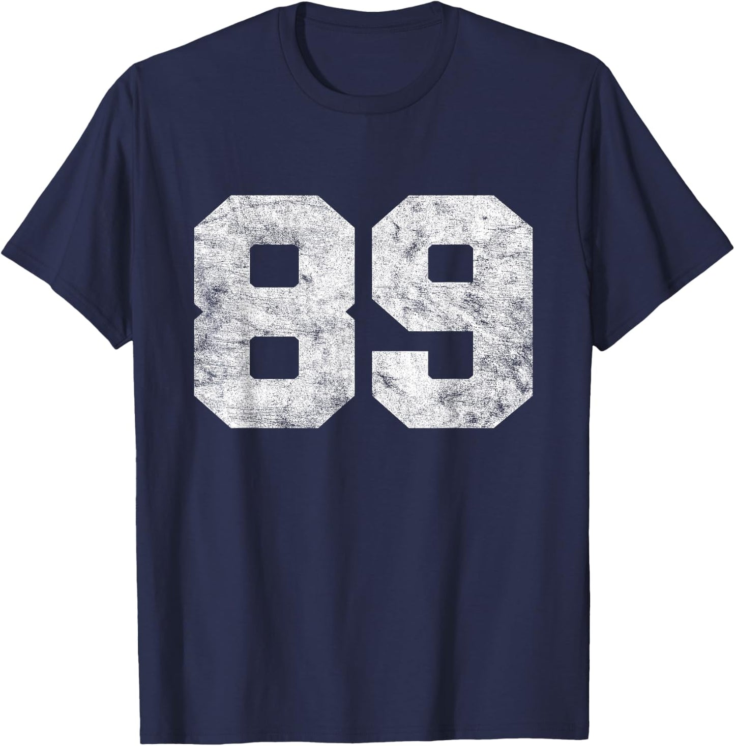Vintage Lucky Number 89 Birthday Sports Player Team Athlete T-Shirt - T-Shirt | Navy