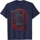 Odin's Raven Viking Norse Runes Nordmann Mythology T-Shirt - T-Shirt | Navy