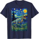 T-Rex Starry Night T-Shirt - T-Shirt | Navy
