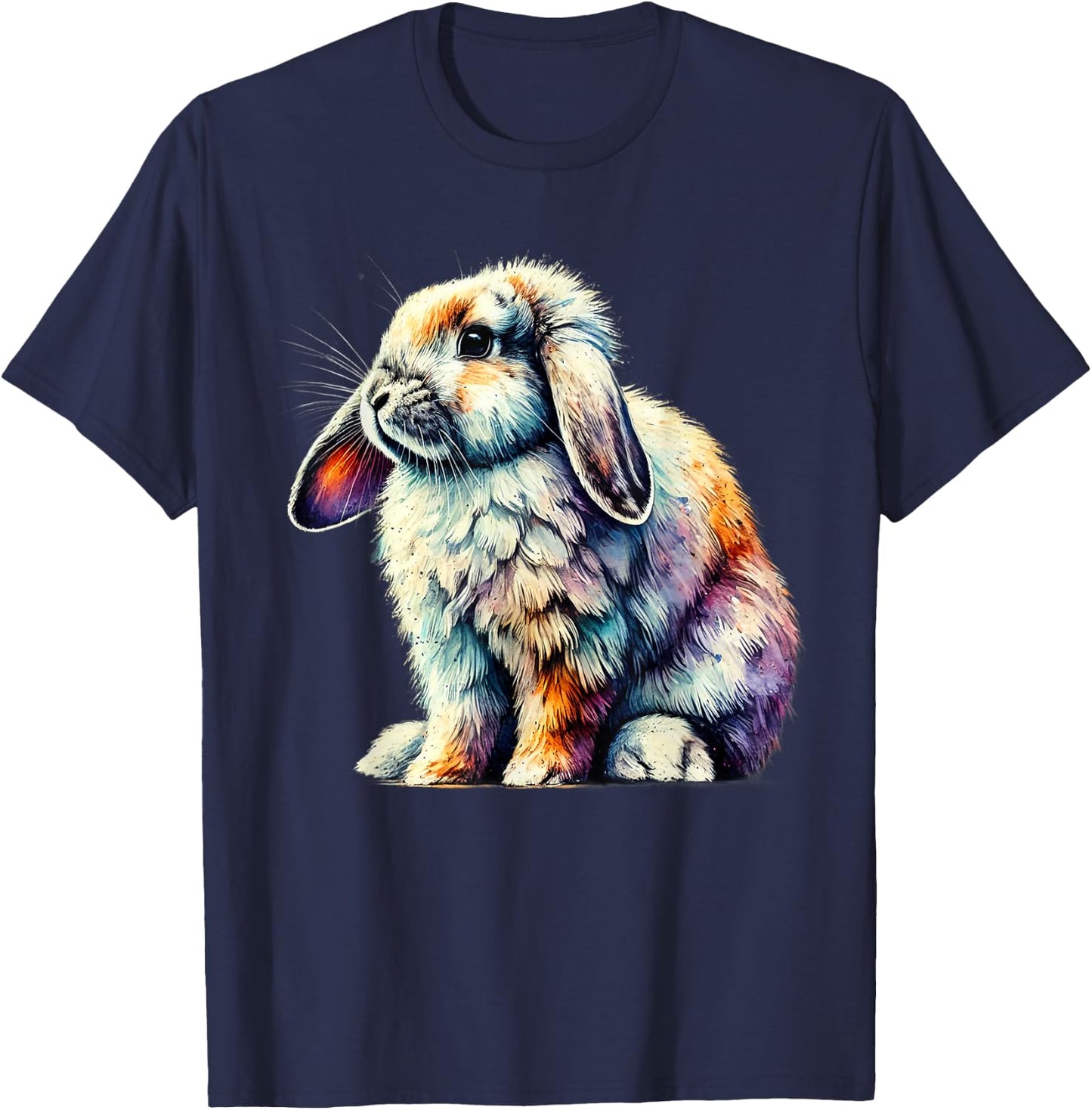 Rabbit Animal Lover Cute Rabbit Bunny Art T-Shirt - T-Shirt | Navy