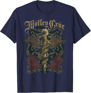 Mötley Crüe Exquisite Dagger T-Shirt - T-Shirt | Navy