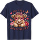 Don't Be A Salty Heifer Cow Lover Funny Highland Cow T-Shirt - T-Shirt | Navy