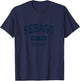 Sebago Maine ME Vintage Sports, Navy Blue Design T-Shirt - T-Shirt | Navy