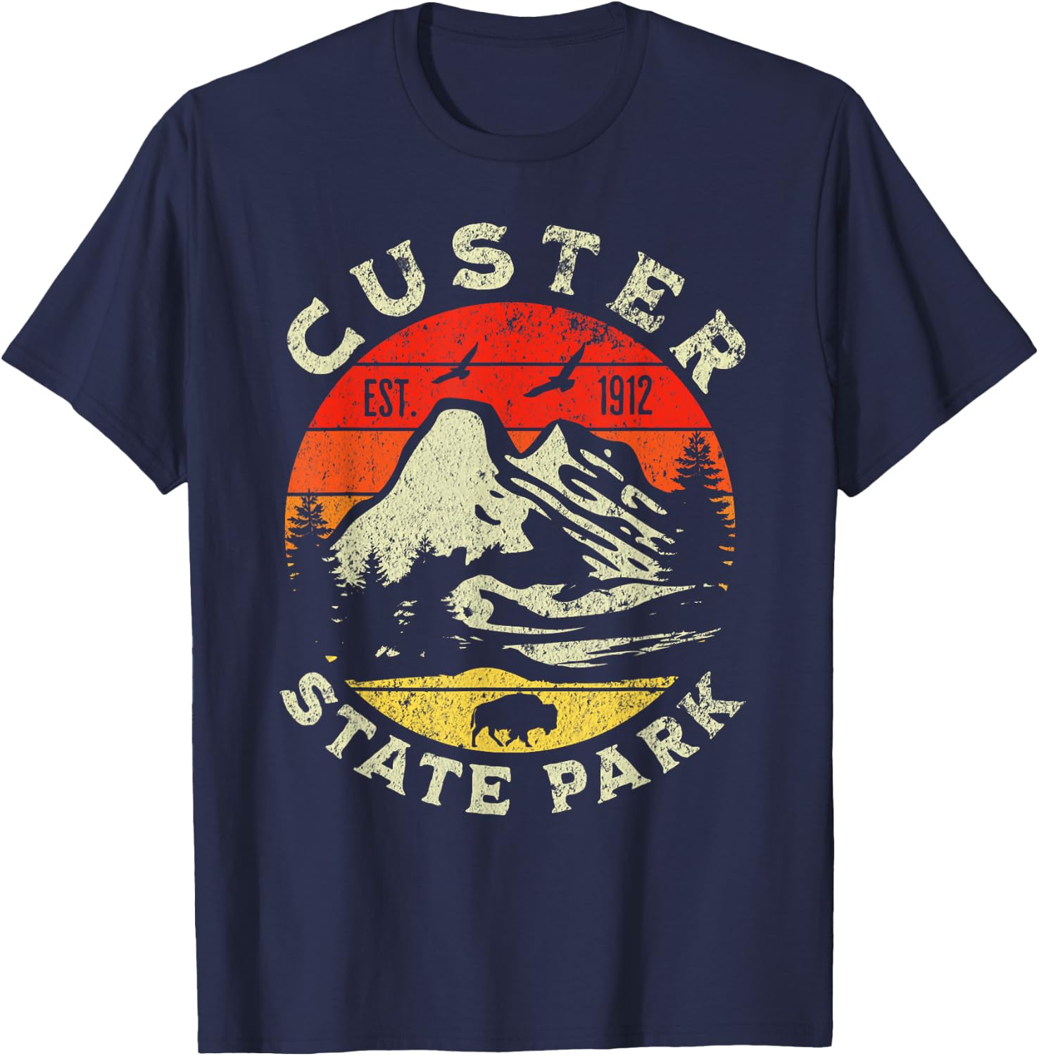Custer State Park T-Shirt - T-Shirt | Navy
