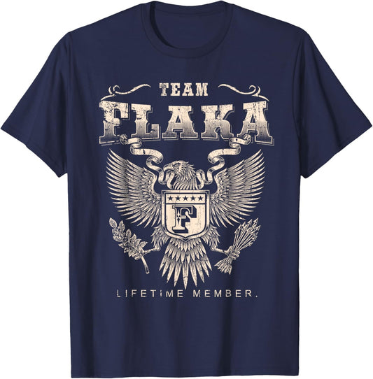 Team Flaka Lifetime Member - Flaka Name T-Shirt - T-Shirt | Navy