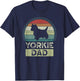 Yorkie Dad, Father's Day, Yorkshire Terrier Daddy T-Shirt - T-Shirt | Navy